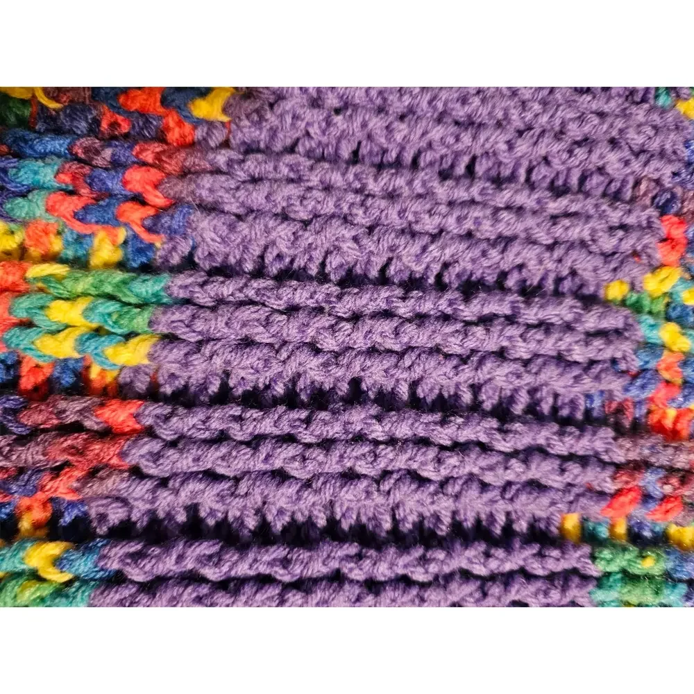 Handmade crochet throw